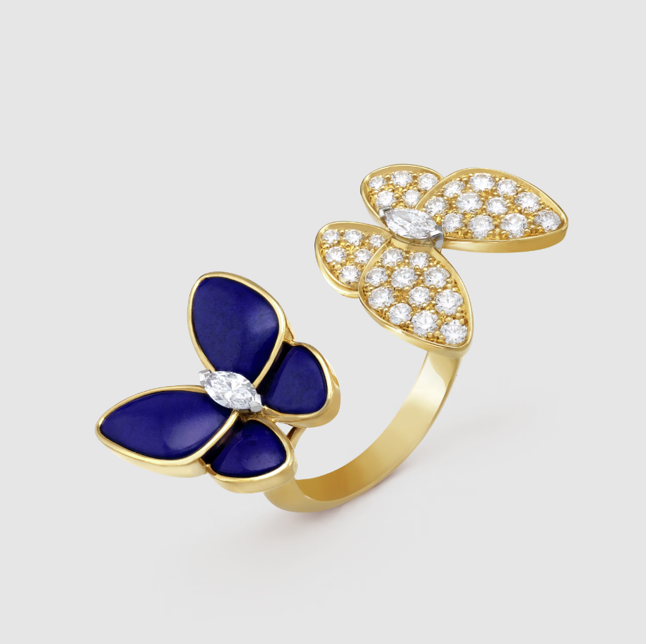 Two Butterfly Between the Finger ring